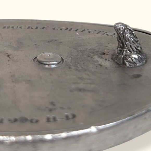 Vintage 1990s Harley Davidson Logo Belt Buckle - Picture 4 of 7